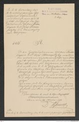 k.k. naturhistorisches Hofmuseum, Intendanzakten 1885-1896 (Hauer), Aktenzahl Z.657/1892, Seite 1